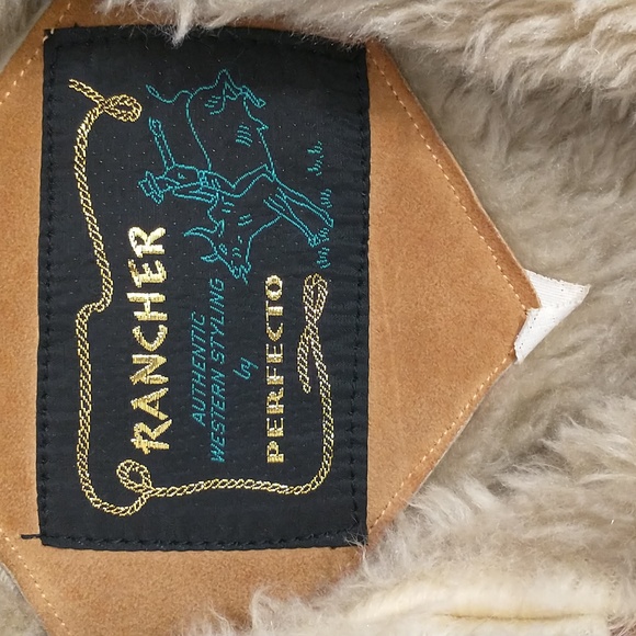 Vintage Western Leather Coat Suede Jacket Rancher by Perfecto USA Made Workwear - Picture 2 of 16